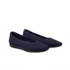 Vivaia Square-toe V-cut Flats In Blue