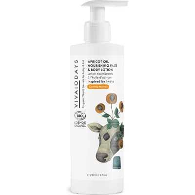 Vivaiodays Apricot Oil Nourishing Face & Body Lotion In White