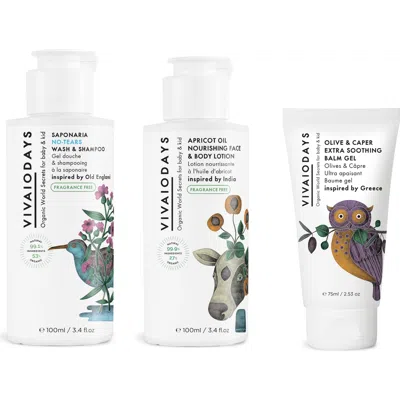 Vivaiodays Daily 3-step Ritual Bundle Cleanse, Hydrate, Soothe For Extra Sensitive Skin In White