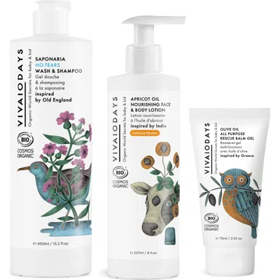 Vivaiodays Daily 3-step Ritual Bundle Cleanse, Hydrate, Soothe In White