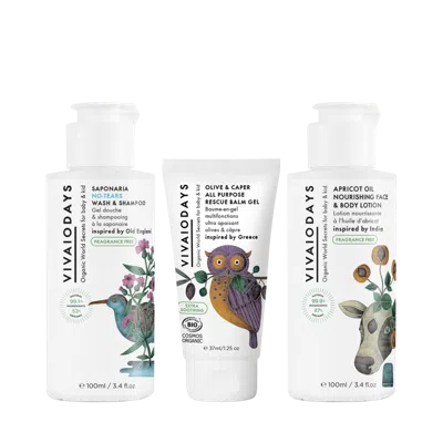 Vivaiodays Travel Set 3-step Ritual For Extra Sensitive Skin: Cleanse, Hydrate, Soothe