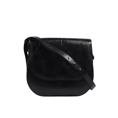 Viva's Women's Mara Half Moon Bag Rich Black