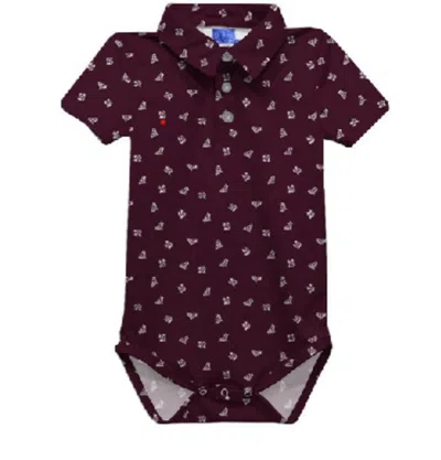 Vive La Fete Kids' Boy's Texas A & M Aggies Logo Short Sleeve Performance Bodysuit In Maroon In Black