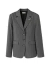 Viveh Ash Tailored Blazer In Gray