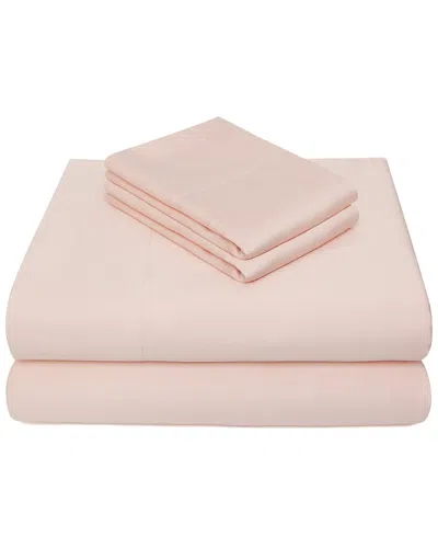 Vivendi 300 Thread Count Cotton Sheet Set In Pink