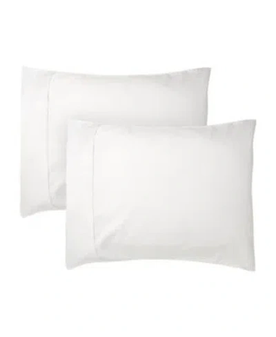 Vivendi 625 Thread Count Cotton Sateen Pillowcases In White