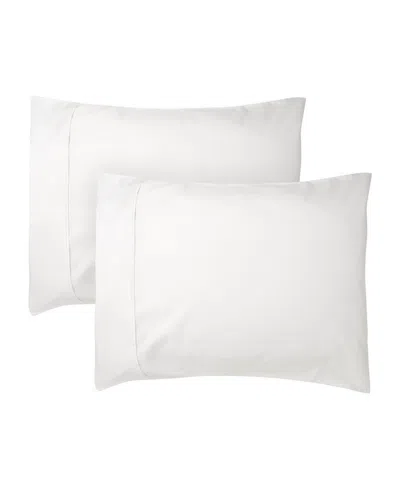 Vivendi Luxury Sateen 300-thread Count Cotton 2-pc. Pillowcases, Standard In White