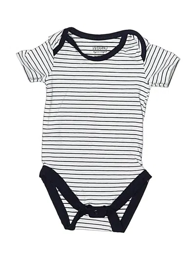 Pre-owned Viverano Organic Comfort Babies' Short Sleeve Onesie In White