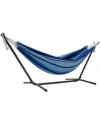 Vivere Cotton Hammock With Stand And Carry Bag In Island Breeze