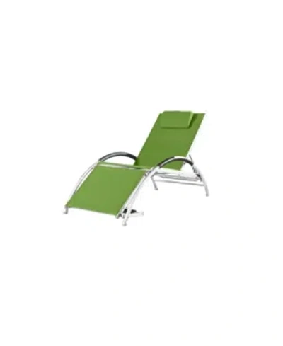 Vivere Dockside Sun Lounger In Green