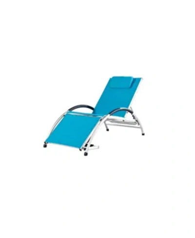 Vivere Dockside Sun Lounger In Turquoise