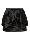 Vivetta A-line Mini Skirt In Black