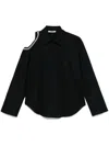 Vivetta Asymmetric Shirt In Black