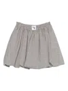 Vivetta Balloon-hem Mini Skirt In Gray