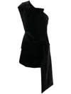 Vivetta Bow-detail Cut-out Minidress In Black