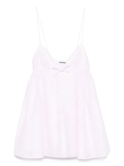 Vivetta Bow-detailed Mini Dress In Multicolor
