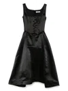 Vivetta Bustier Midi Dress In Black