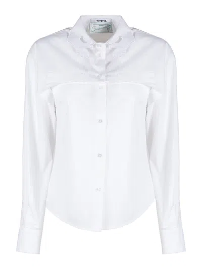 Vivetta Twin Set Mani Shirt In White