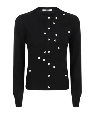 Vivetta Cardigan Cashmere In Black