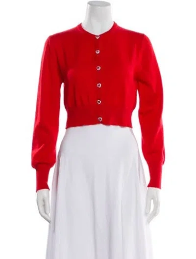 Pre-owned Vivetta Cashmere Crew Neck Sweater In Red