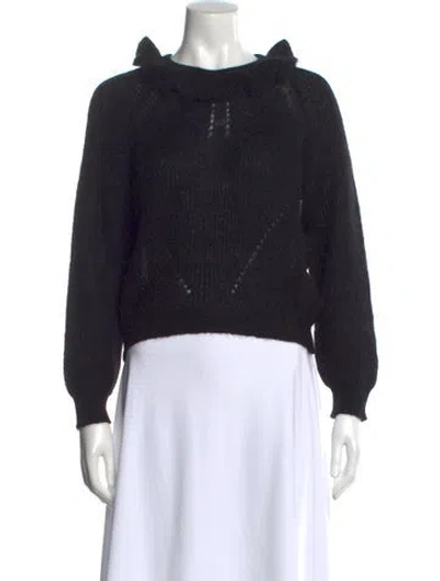 Pre-owned Vivetta Crew Neck Sweater In Black