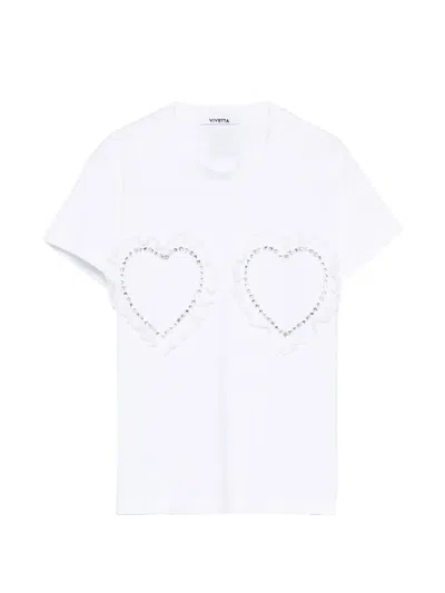 Vivetta Crew-neck T-shirt In White