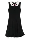 Vivetta Detachable-collar Mini Dress In Black