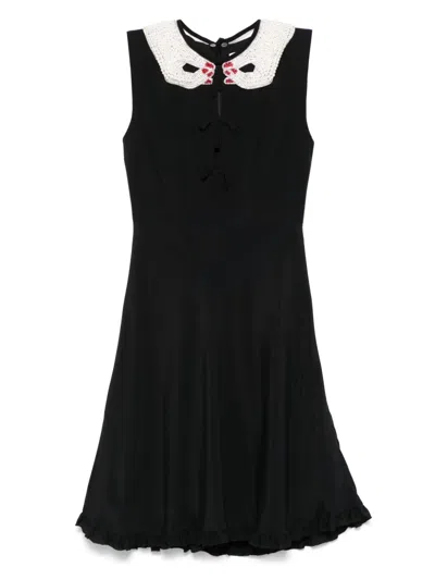 Vivetta Detachable-collar Mini Dress In Multicolor