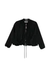 Vivetta Drawstring Zip Jacket In Black