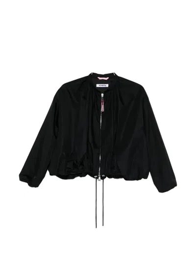Vivetta Drawstring Zip Jacket In Black