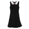 Vivetta Detachable-collar Mini Dress In Multicolor