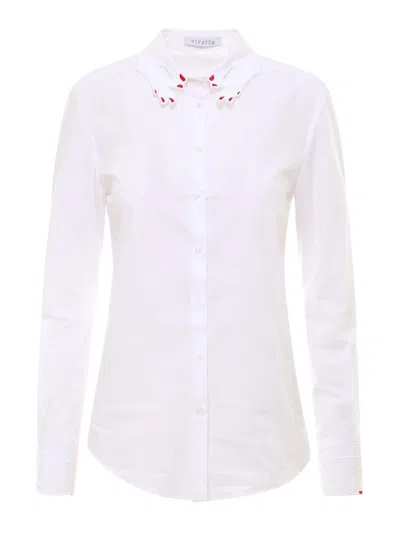 Vivetta Embroidery Shirt In White