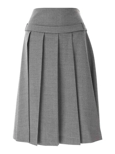 Vivetta Falda Semilarga - Gris In Gray