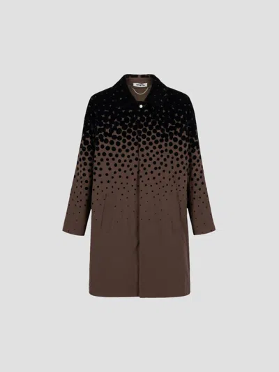 Vivetta Flocked Confetti Trench Jacket In Multi