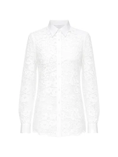 Vivetta Floral Corded-lace Shirt In White