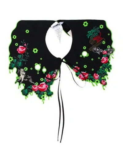 Pre-owned Vivetta Floral Print Dickey W/ Tags In Multi