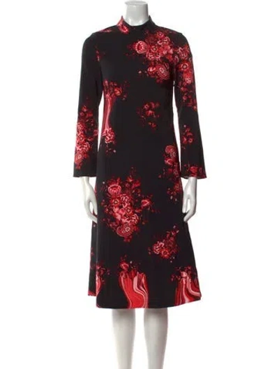 Pre-owned Vivetta Floral Print Midi Length Dress In Multi