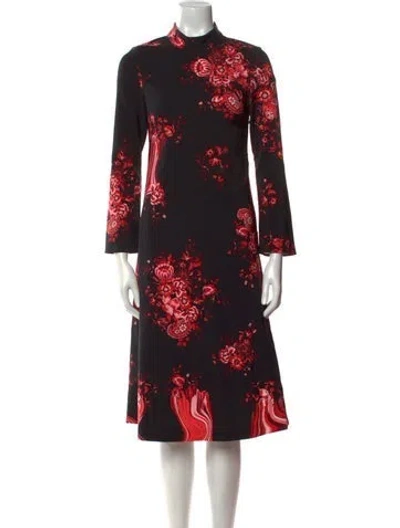 Pre-owned Vivetta Floral Print Midi Length Dress In Multi