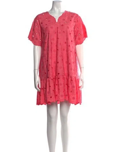 Pre-owned Vivetta Floral Print Mini Dress W/ Tags In Pink