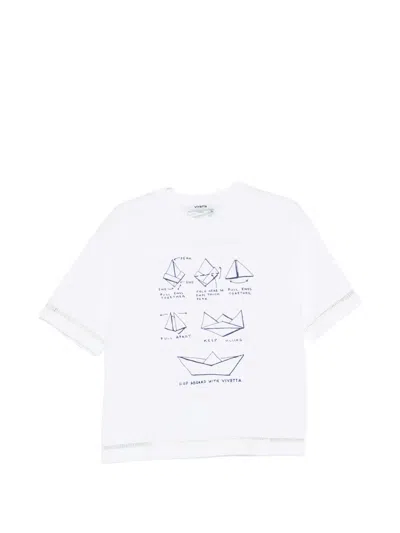 Vivetta Graphic-print T-shirt In White