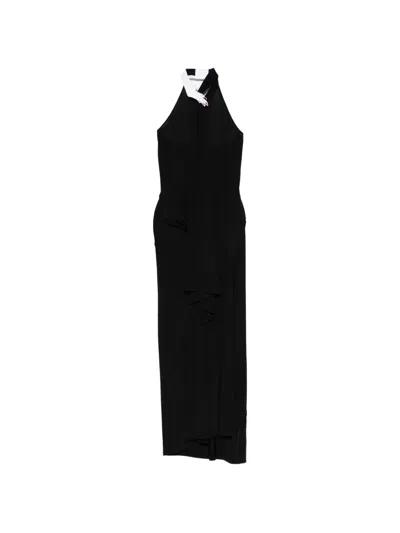 Vivetta Halterneck Maxi Dress In Black