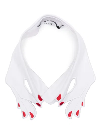 Vivetta Hand Collar In White