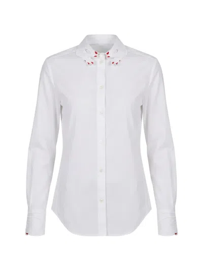 Vivetta Hand-embroidered Shirt In Multi