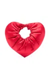 Vivetta Heart-shaped Tote Bag In Red