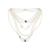 Vivetta Multi-chain Maxi Necklace In Beige