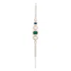 Vivetta Crystal-embellished Necklace In Silver/green