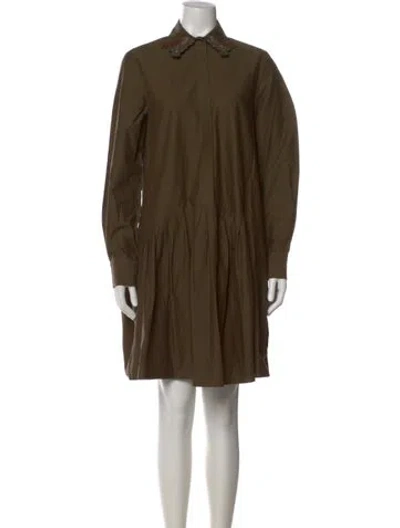 Pre-owned Vivetta Knee-length Dress In Green