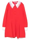 Vivetta Lace-detail Dress In Red