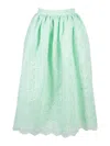 Vivetta Woman Midi Skirt Light Green Size 4 Polyester In Green