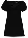 Vivetta Lace-trim Mini Dress In Black
